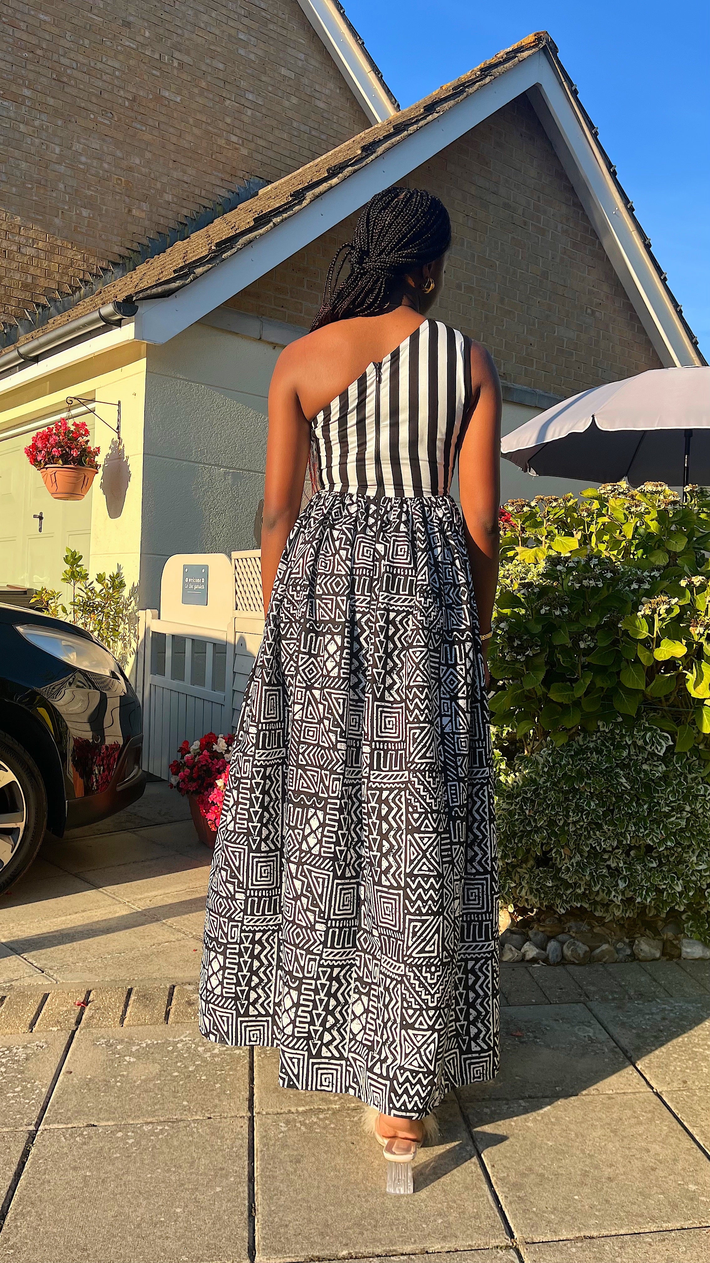Strip dress
